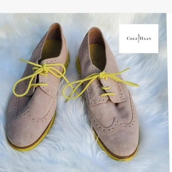 Cole‎ Haan Lunaron brogue spectator shoes 9.5 - Picture 1 of 8